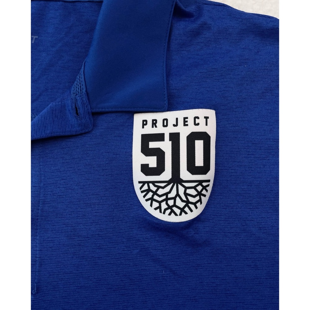 NIKE • Men’s Blue Oakland Roots Project 51O Dri-Fit Soccer Polo Shirt, L - Picture 5 of 14